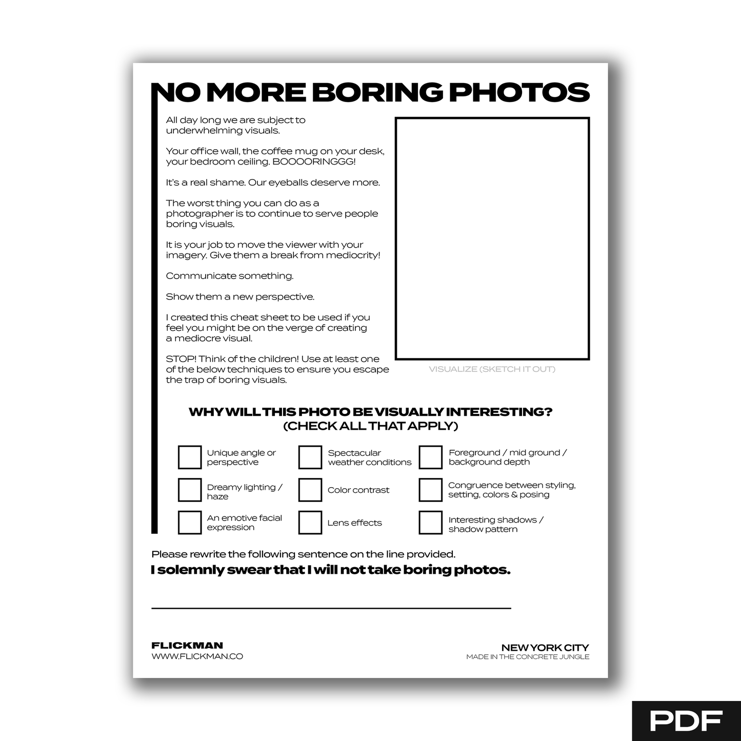 No More Boring Photos (Digital Product)