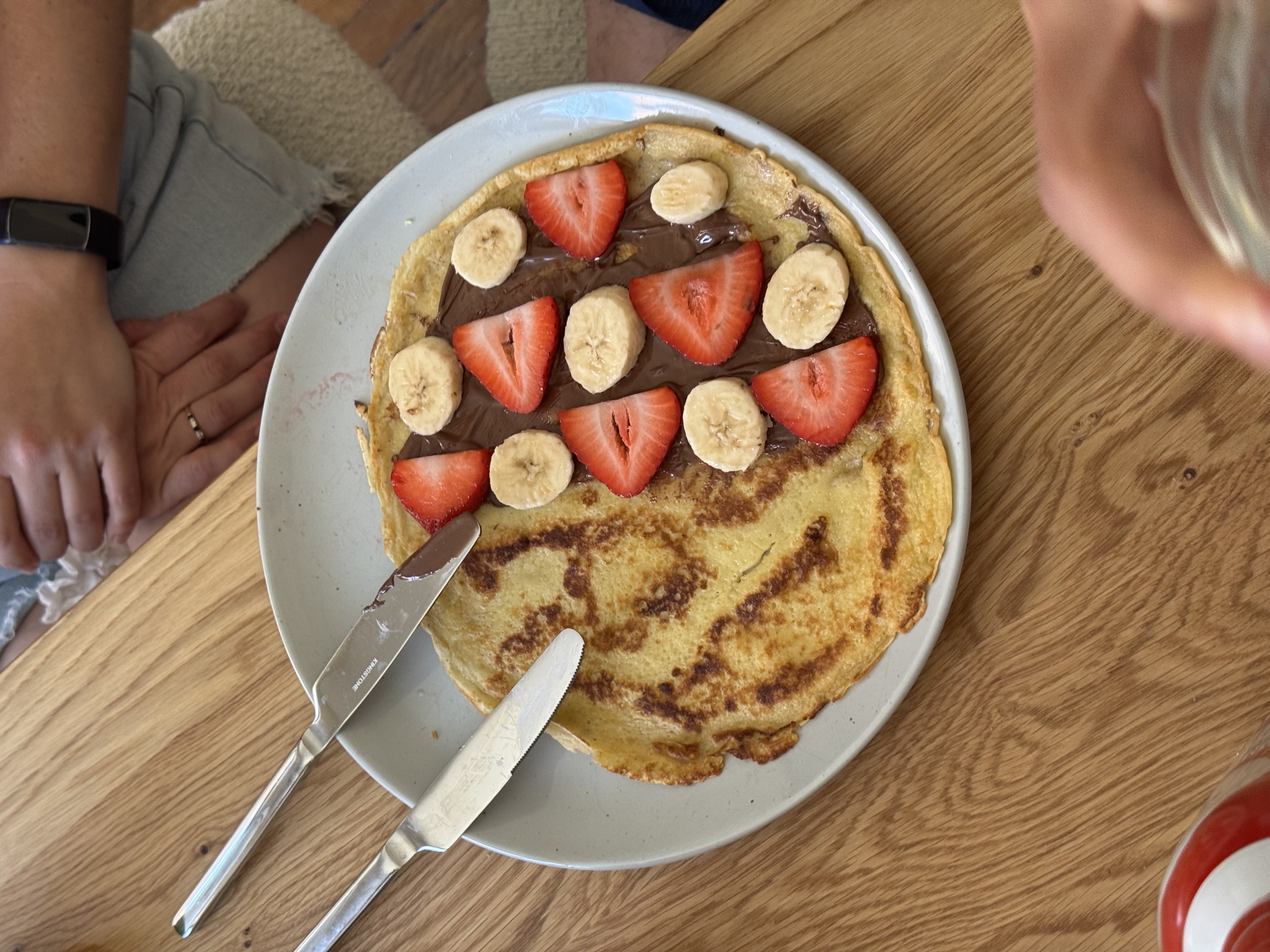 Fresh strawberries & bananas
