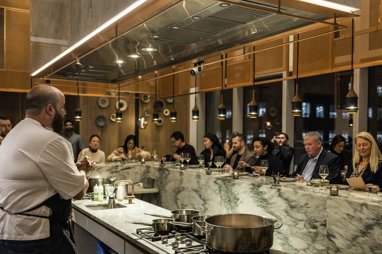 Fine dining presentation